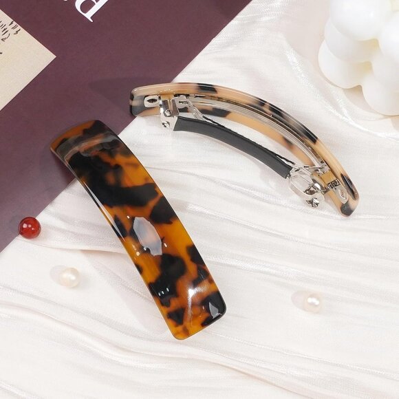 6pcs Women Gold Hair Clips Metal Flat Barrettes for All Hair Types - Picture 4 of 6